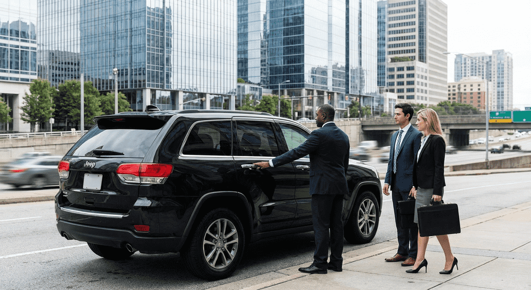 Chauffeured transportation for corporate teams in Atlanta